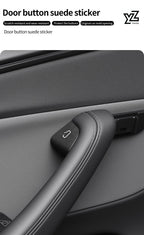 Tesarca Suede Door Button Cover for Tesla Model 3 Y Highland Juniper
