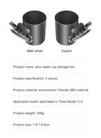 Tesla Model 3/Y Door Side Cup Holder Inserts (4-Piece Set) - TPE