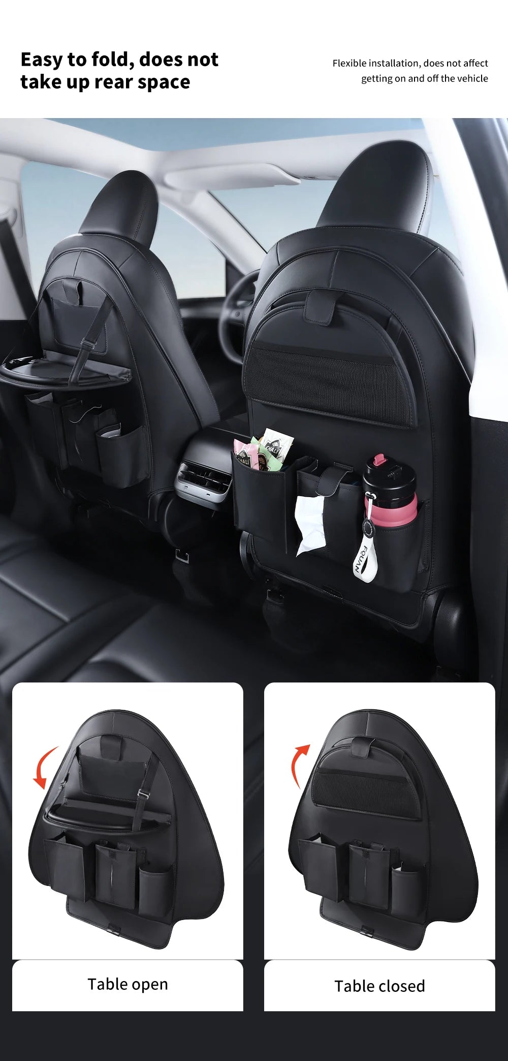 Tesla Model 3 Y Highland Juniper Seat Back Protector & Kick Mat
