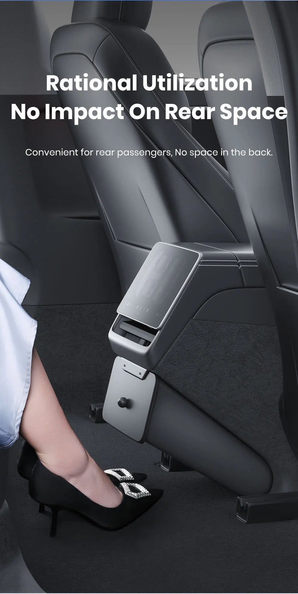 Tesla Model 3 Y Highland Rear Seat Trash Can Magnetic Storage Box Bin