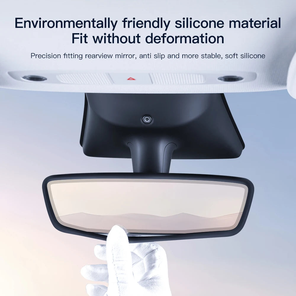 Tesarca Silicone Rear View Mirror Frame for Tesla Model 3 Y（2019-2026）
