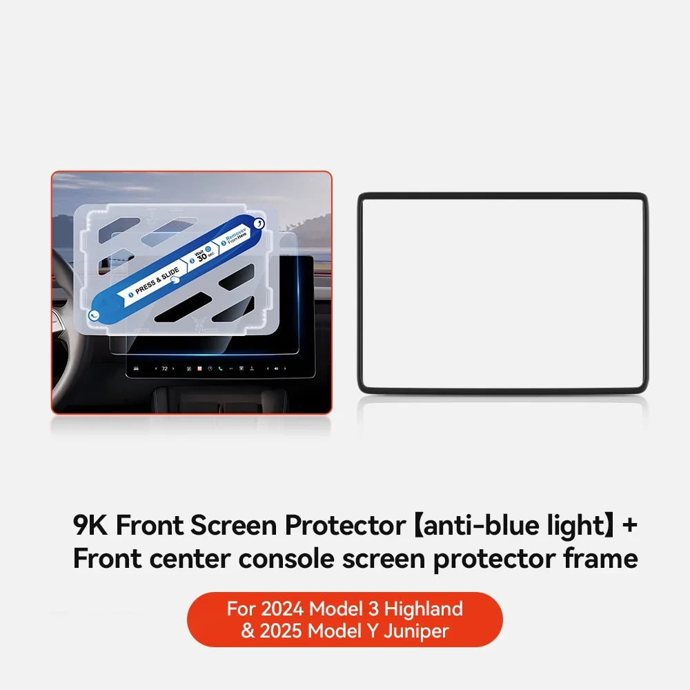 Universal Tesla Screen Protector for Model 3/Y (2024-2026) | All Generations Incl. Highland & Juniper