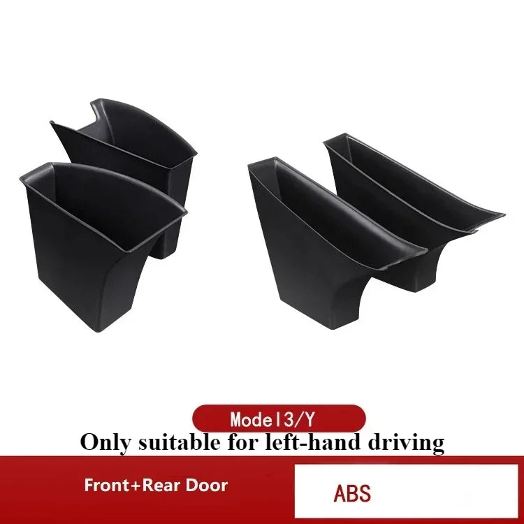 Door Handle Side Storage for Tesla Model 3 Y 2019-2023 Auto Armrest Box Tray Organizer Container Hidden Holder Car Accessories
