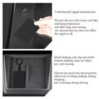 Tesla Model Y Launch/Juniper 2025 Car Key Card Protector Cover White Silicone Key Case Interior Accessory Key Card Holder