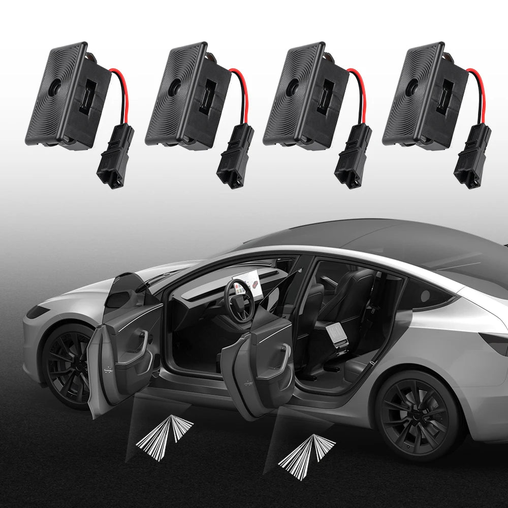 Tesla Model 3 Y Juniper LED Puddle Lights Ultra-Bright Welcome Lamp