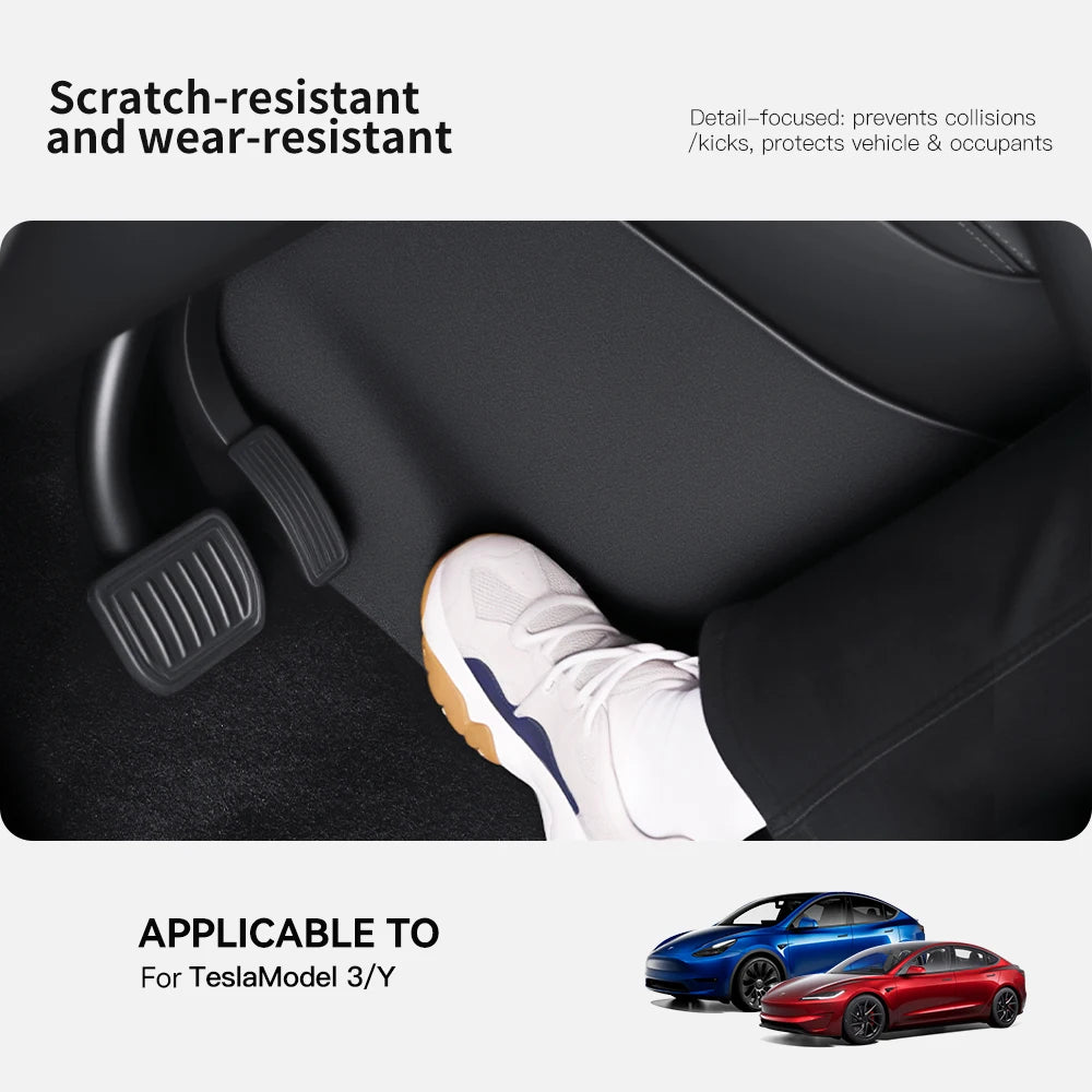 Tesla Model 3/Y TPE Center Console Side Anti-Kick Pads (2021-2026)