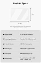 Universal Tesla Screen Protector for Model 3/Y (2024-2026) | All Generations Incl. Highland & Juniper