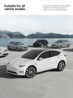 Tesla Model 3 Y Hanging Leather Tissue Box Armrest Holder Bag