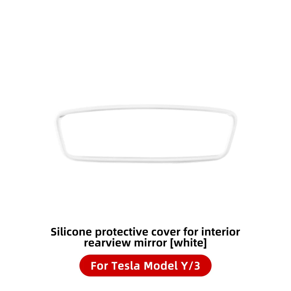 Tesarca Silicone Rear View Mirror Frame for Tesla Model 3 Y（2019-2026）