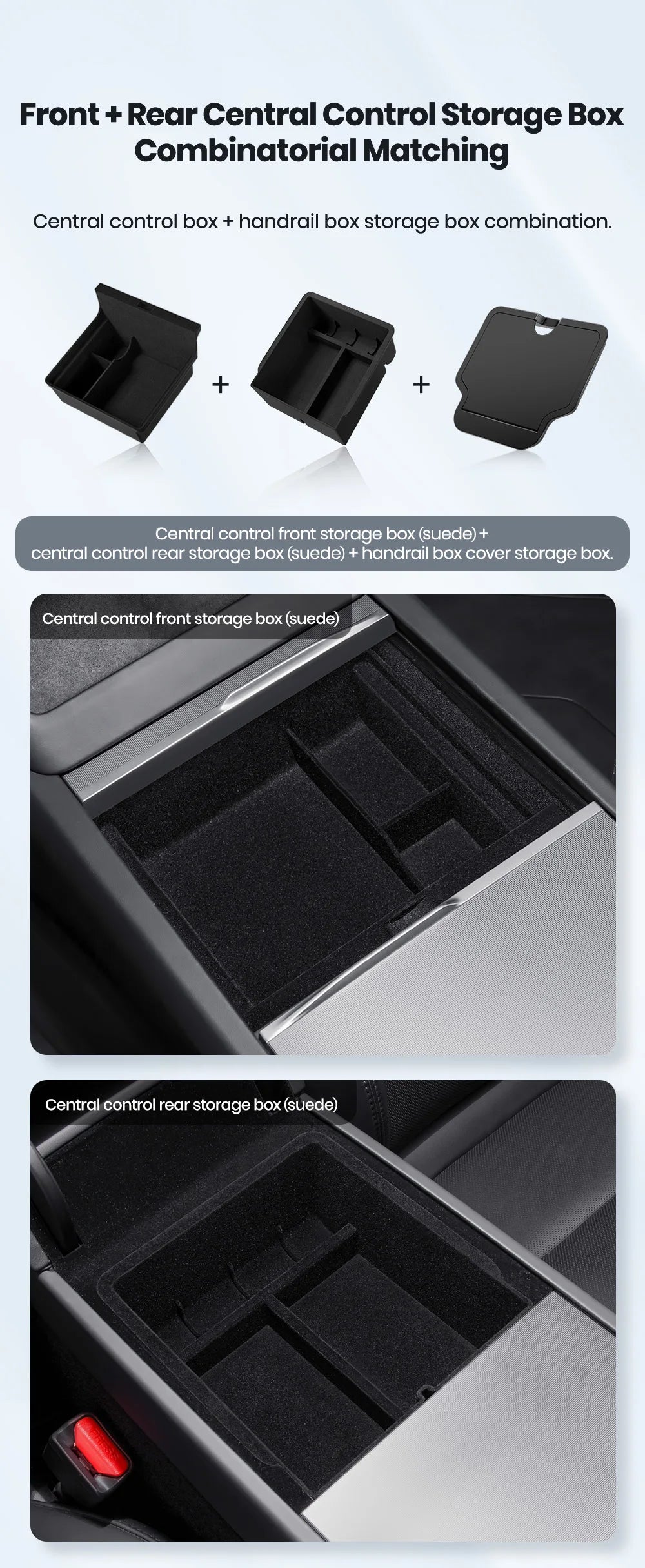 Tesla Model 3 Highland & Y Juniper Hidden Center Console Organizer