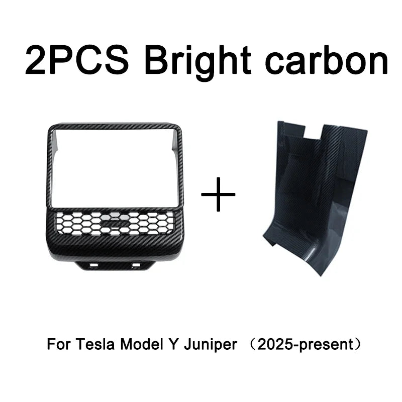 Tesla Model 3 Model Y Juniper 2025+ Armrest Console Cover Rear Air Vent Mask Holder Rear Protection Kick Panel Interior Trim