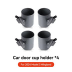 Tesla Model 3/Y Door Side Cup Holder Inserts (4-Piece Set) - TPE