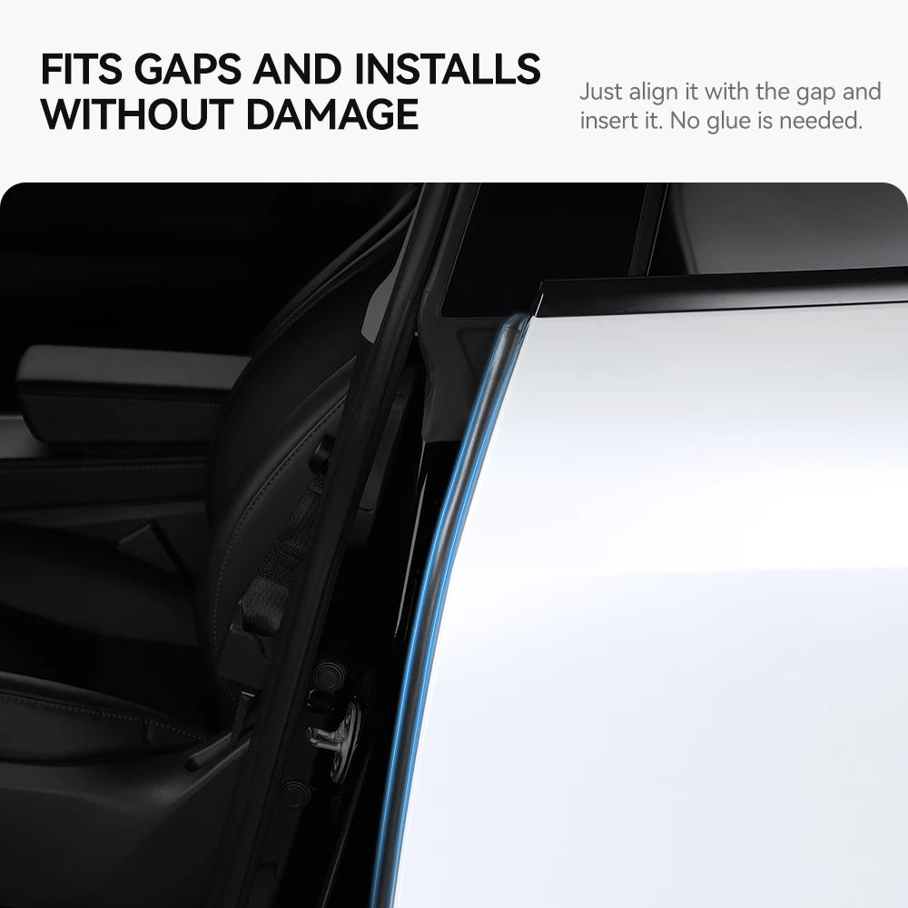 Tesla Model 3 Y Door Seal Kit Soundproof Weatherstrip （2021-2026）
