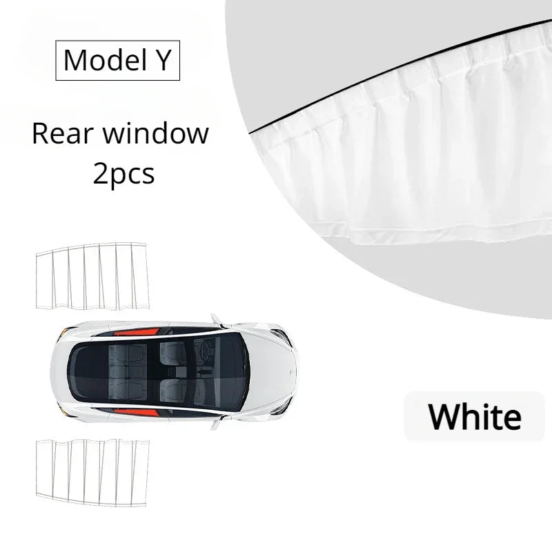 tesla model 3 highland 2024 Anti-uv Window Sunshade Side Window High-density Track Curtains for Camping Privacy Curtain