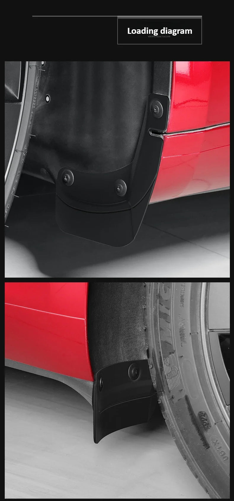 Hidden Special Mud Guard Fender for Tesla Model Y/3/3+ Highland 2025 Front and Rear Wheel Sand Shield Modification Accessories