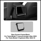 Tesla Model 3 Model Y Juniper 2025 Up Rear Screen Frame Armrest Box Cover Pad Ventilation Mask Protector Cover Accessories