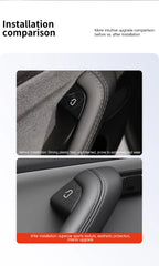 Tesarca Suede Door Button Cover for Tesla Model 3 Y Highland Juniper