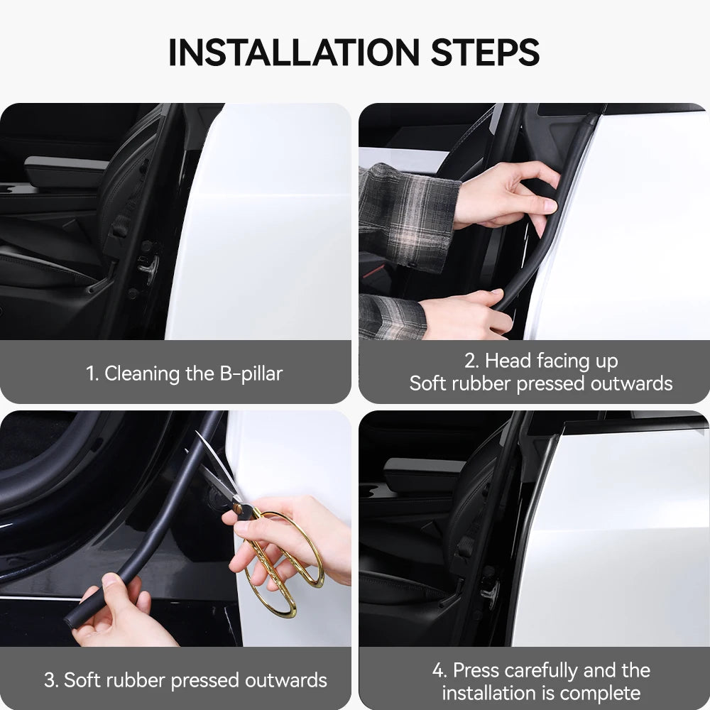Tesla Model 3 Y Door Seal Kit Soundproof Weatherstrip （2021-2026）