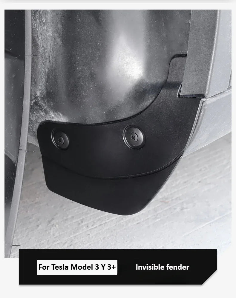 Hidden Special Mud Guard Fender for Tesla Model Y/3/3+ Highland 2025 Front and Rear Wheel Sand Shield Modification Accessories