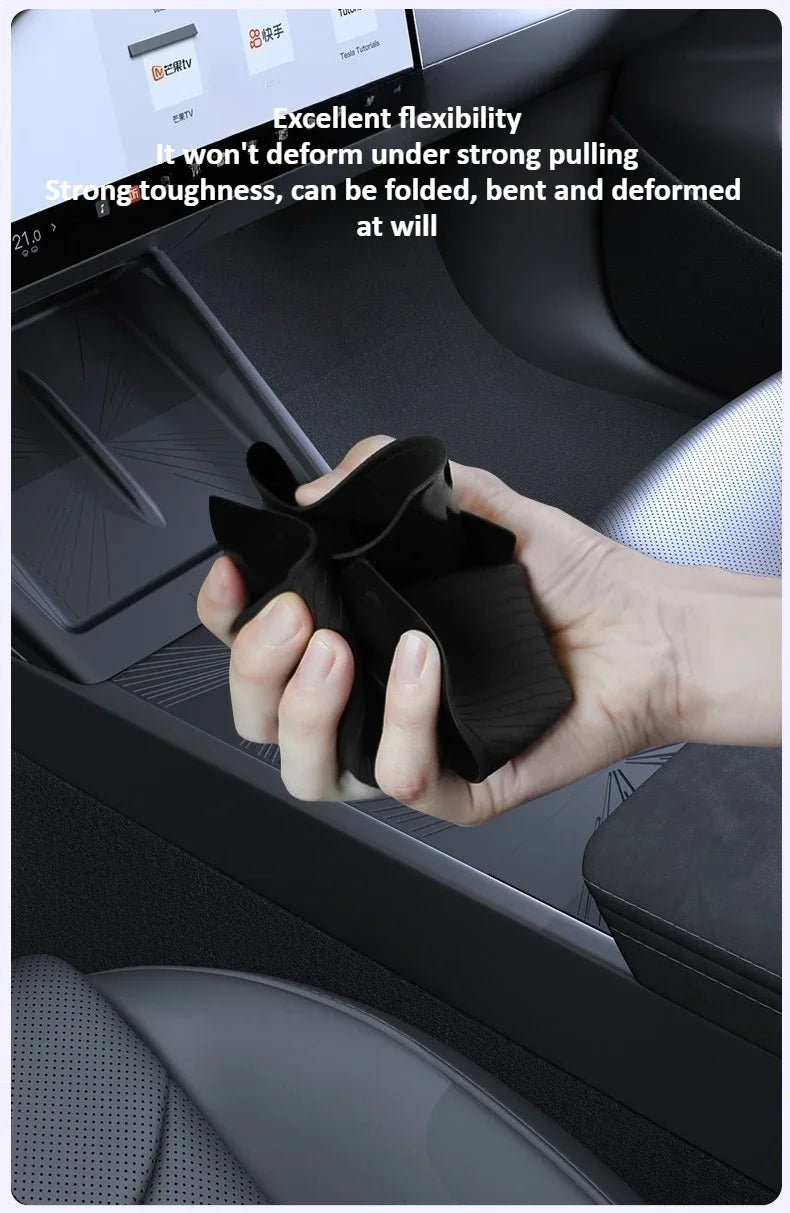 Tesla Model Y Juniper/Model 3 2025 Panel Sticker Central Control Water Cup Holder Protective Film Anti-slip Pads Interior