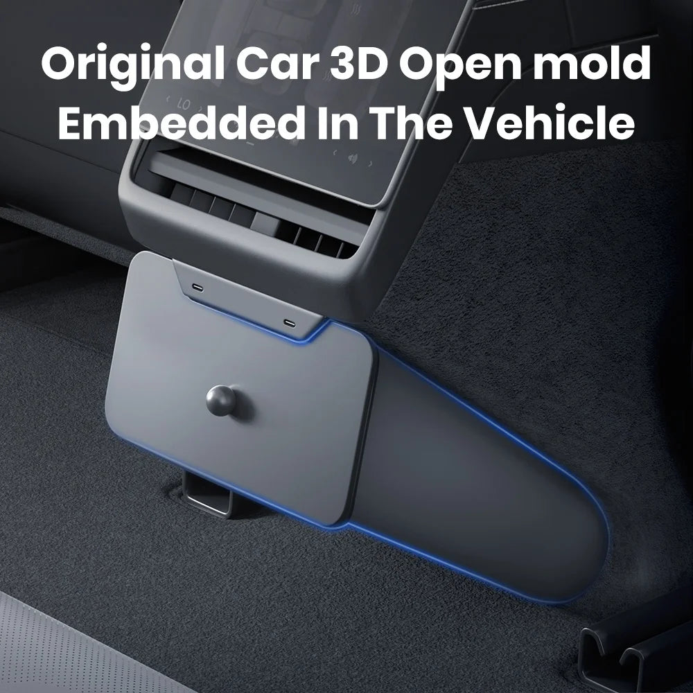 Tesla Model 3 Y Highland Rear Seat Trash Can Magnetic Storage Box Bin