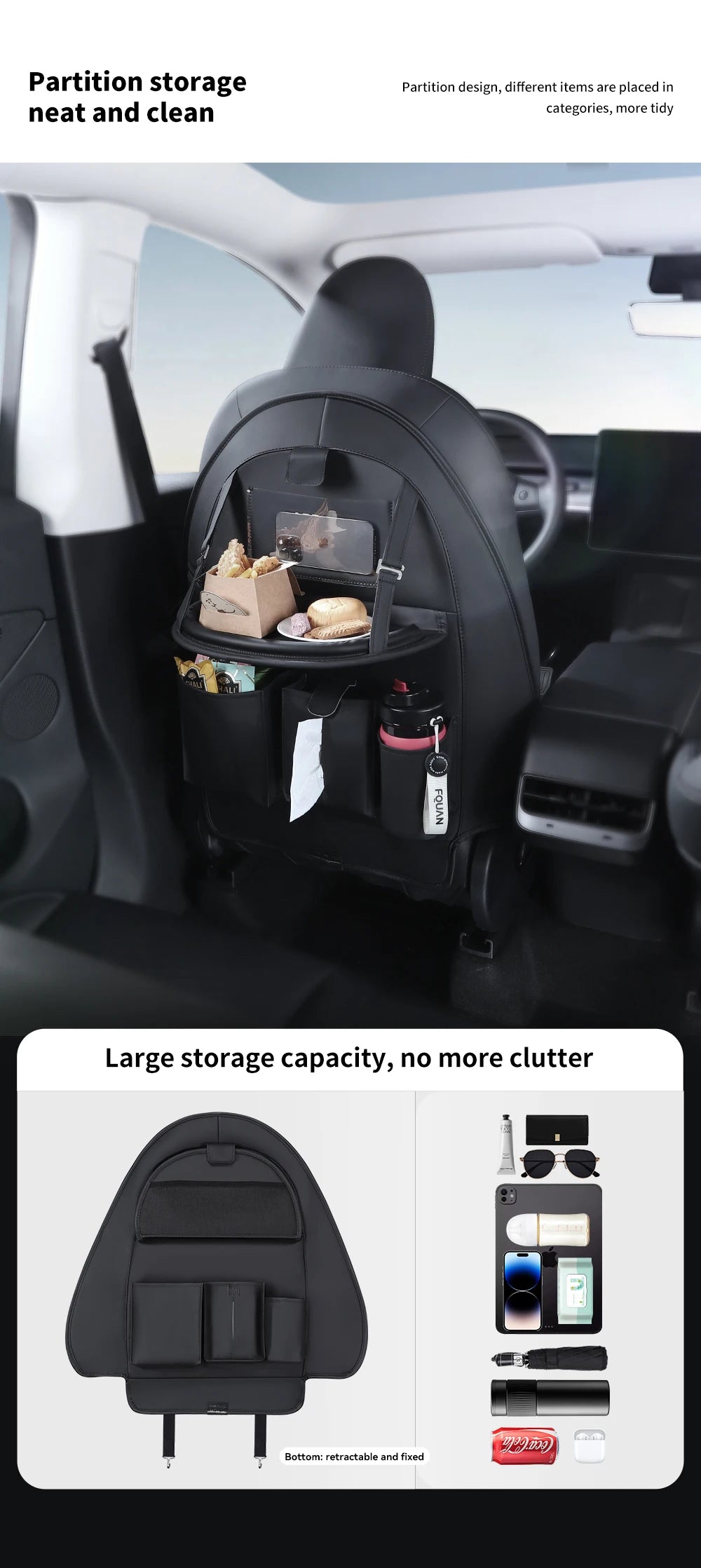 Tesla Model 3 Y Highland Juniper Seat Back Protector & Kick Mat