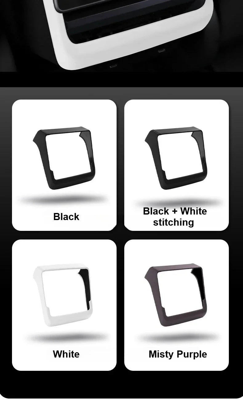 Tesla Model 3 Model Y Juniper 2025 Up Rear Screen Frame Armrest Box Cover Pad Ventilation Mask Protector Cover Accessories
