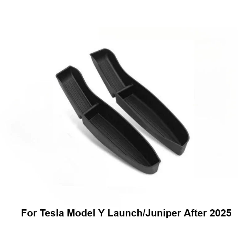 4Pcs Door Tray Organizer for Tesla Model Y Juniper Model 3 2017-2025+ Accessories Door Slot Tray Organizer Door Side Storage Box