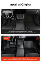 Tesla Model Y Juniper 2026 TPE Floor Mats with Door Sill Protection