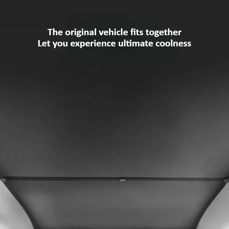 Tesla Model Y Launch/Juniper 2025 Ice Crystal Sunroof Sunshade Upgrade Interior Accessories Roof Sun Visor Sunshade Curtain