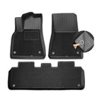 Floor Mats for Tesla Model Y Model 3 Double Layer 3D TPE Menis Carpet Velvet Waterproof Washable Two Layers Car Floor Pads 6PCS