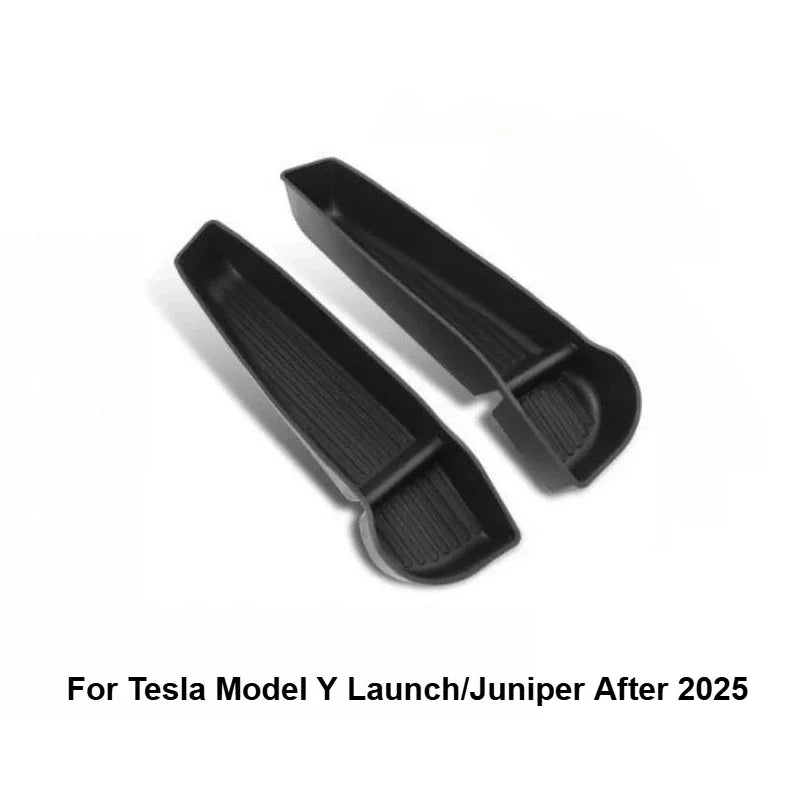 4Pcs Door Tray Organizer for Tesla Model Y Juniper Model 3 2017-2025+ Accessories Door Slot Tray Organizer Door Side Storage Box