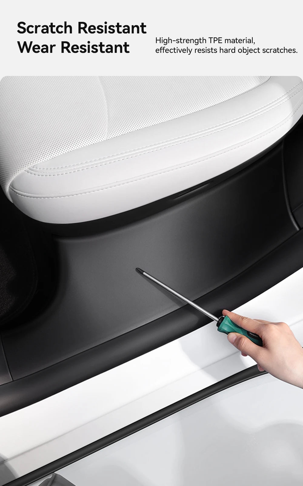 Tesla Model Y (2021-2026) TPE Door Sill Scuff Plate Protector
