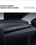 Tesla Model 3 Highland Model Y Dashboard Trim Carbon Fiber Cover Strip