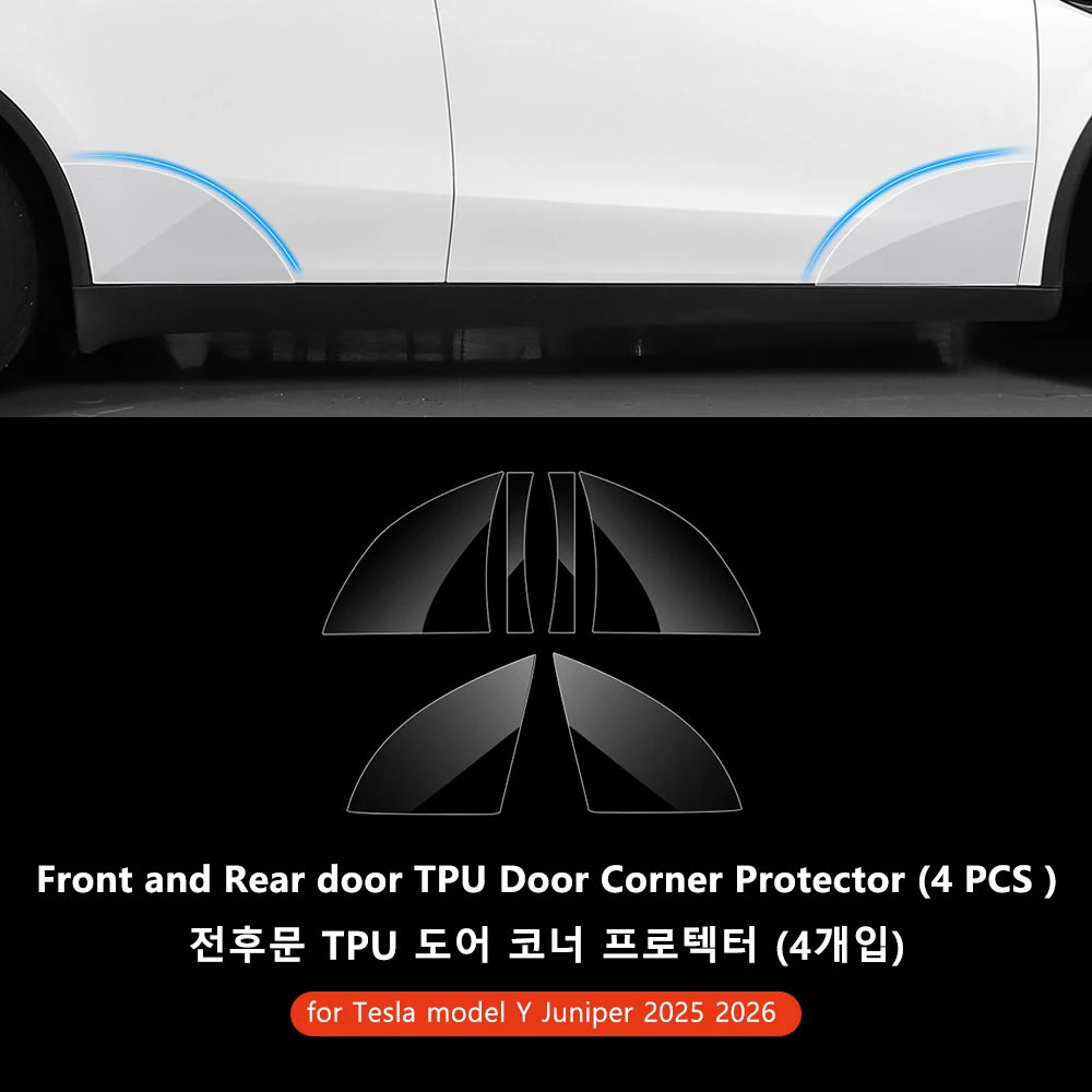 Tesla Model Y Juniper 2026 Door Edge Protection Film TPU Transparent