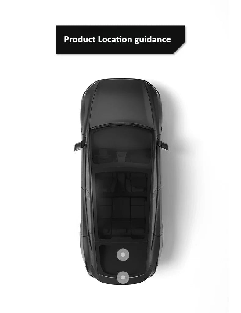 Tesla Model Y Launch/Juniper 2025 ABS Trunk Lid Handle Spare Box Cover Plate Handle Auxiliary Puller Car Accessories 2PCS