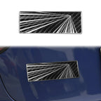 Vehicle Label Badge for Tesla Model 3/Y/S/X Juniper Tail Mark High Performance Creative Decor Real Carbon Epoxy Resin Sticker