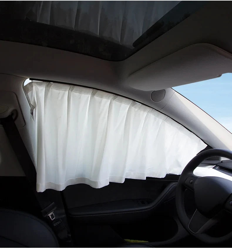 tesla model 3 highland 2024 Anti-uv Window Sunshade Side Window High-density Track Curtains for Camping Privacy Curtain