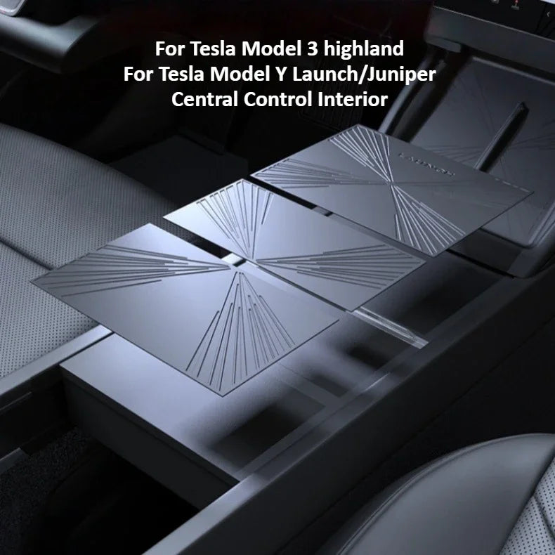 Tesla Model Y Juniper/Model 3 2025 Panel Sticker Central Control Water Cup Holder Protective Film Anti-slip Pads Interior