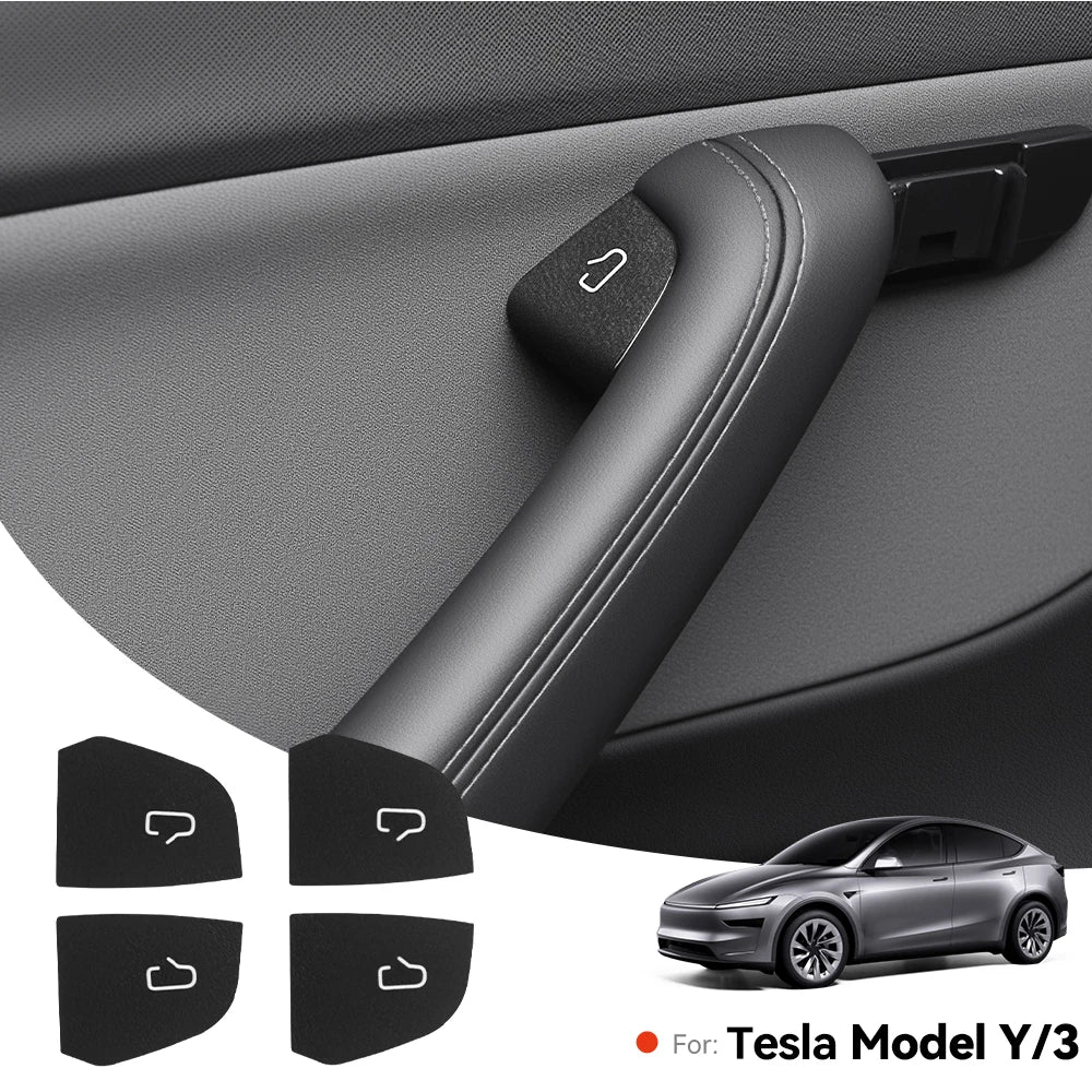 Tesarca Suede Door Button Cover for Tesla Model 3 Y Highland Juniper