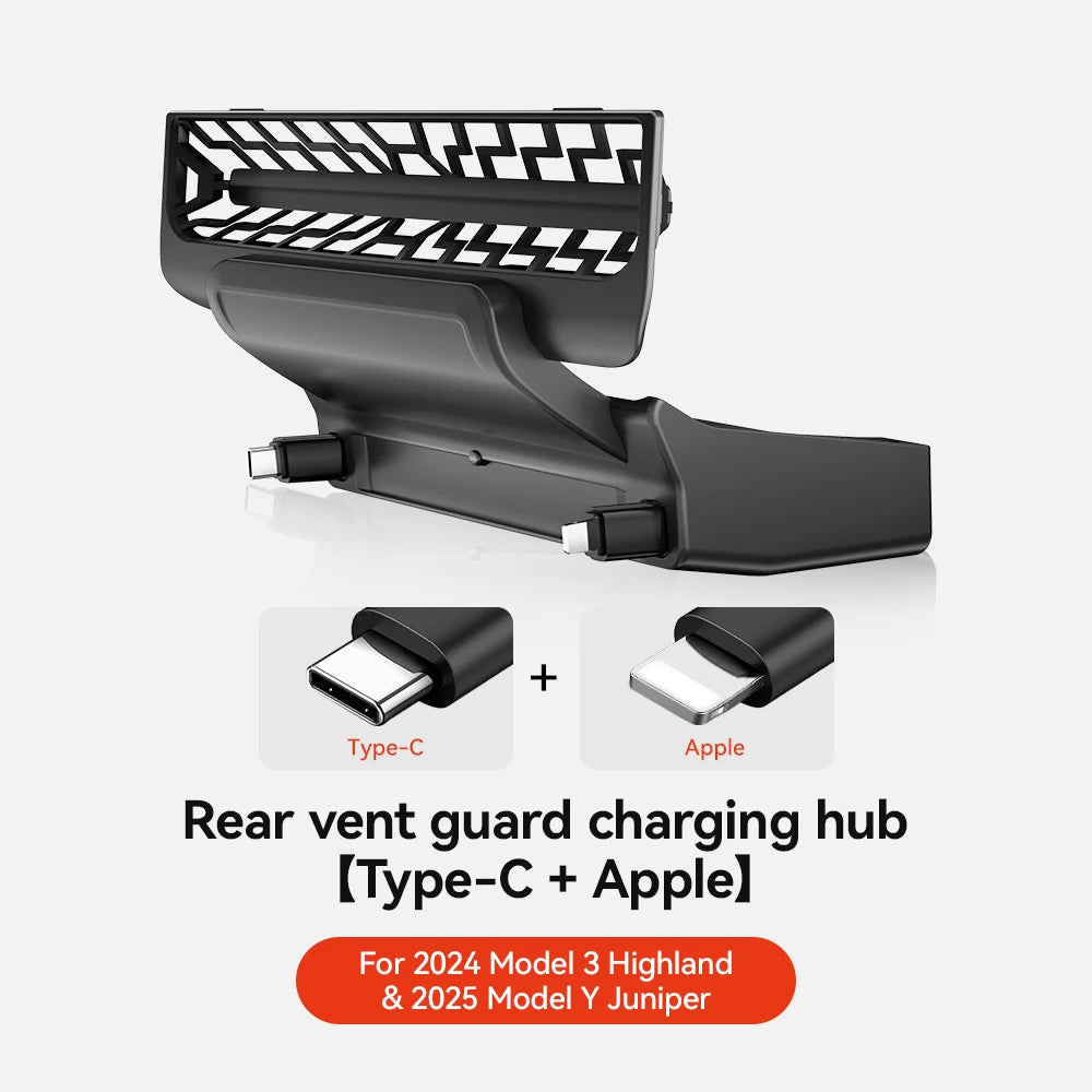 90W Retractable Rear USB Hub for Model 3 Highland & Y Juniper