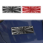Vehicle Label Badge for Tesla Model 3/Y/S/X Juniper Tail Mark High Performance Creative Decor Real Carbon Epoxy Resin Sticker