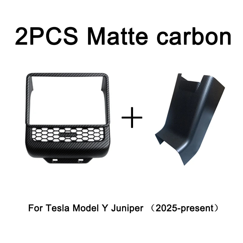 Tesla Model 3 Model Y Juniper 2025+ Armrest Console Cover Rear Air Vent Mask Holder Rear Protection Kick Panel Interior Trim