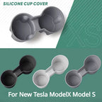 Tesla Model X Model S 2023-2025 Storage Beverage Cup Holder Cup Stopper Holder Center Console Cover Interior Accessories