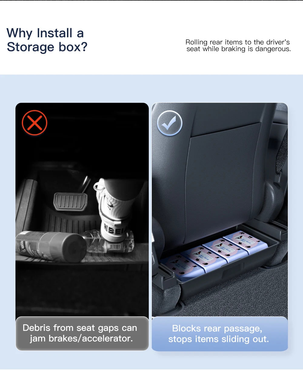 Under-Seat Storage for Tesla Model Y Juniper 2025