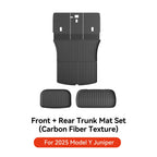 Tesla Model Y Juniper 2026 Carbon Fiber TPE Floor Mats & Trunk Liners