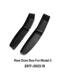 4Pcs Door Tray Organizer for Tesla Model Y Juniper Model 3 2017-2025+ Accessories Door Slot Tray Organizer Door Side Storage Box