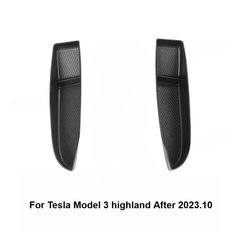 4Pcs Door Tray Organizer for Tesla Model Y Juniper Model 3 2017-2025+ Accessories Door Slot Tray Organizer Door Side Storage Box