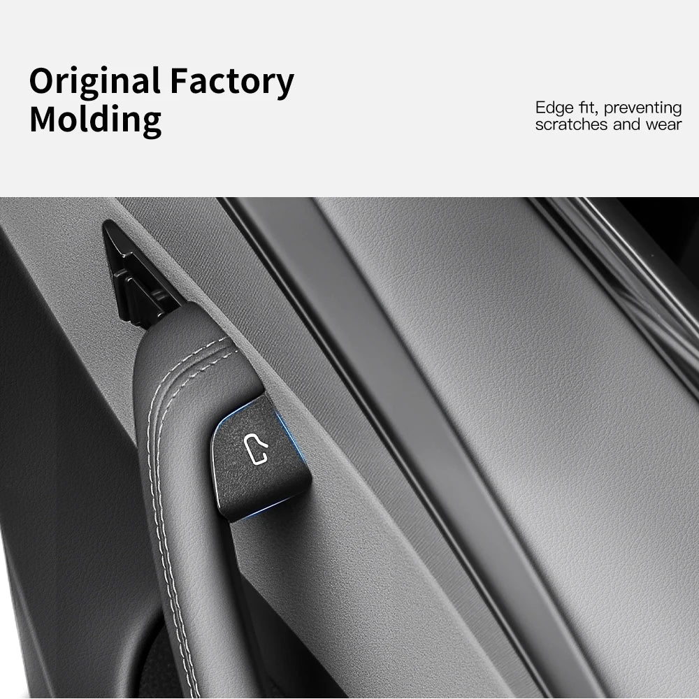 Tesarca Suede Door Button Cover for Tesla Model 3 Y Highland Juniper