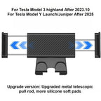 Back Seat Phone Mount Hook for Tesla Model 3 Y Juniper 2025+ Headrest Tablet Holder 360° Stand Organizer Hooks Car Accessories